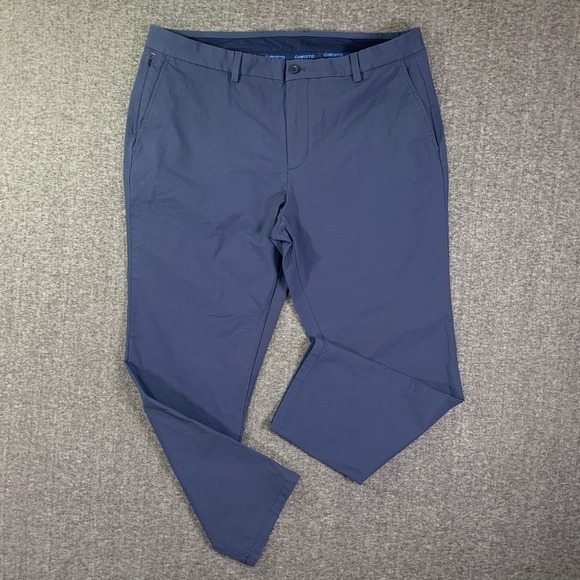 Vineyard Vines OTG Performance Pants Men 40x29 Navy Blue Stretch Preppy Golf - Picture 1 of 12